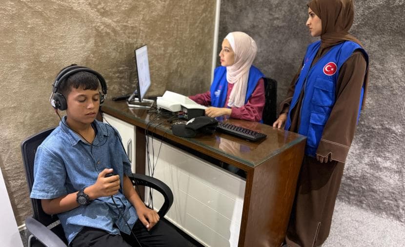 Gaza Hearing Aids Bring Silence Relief