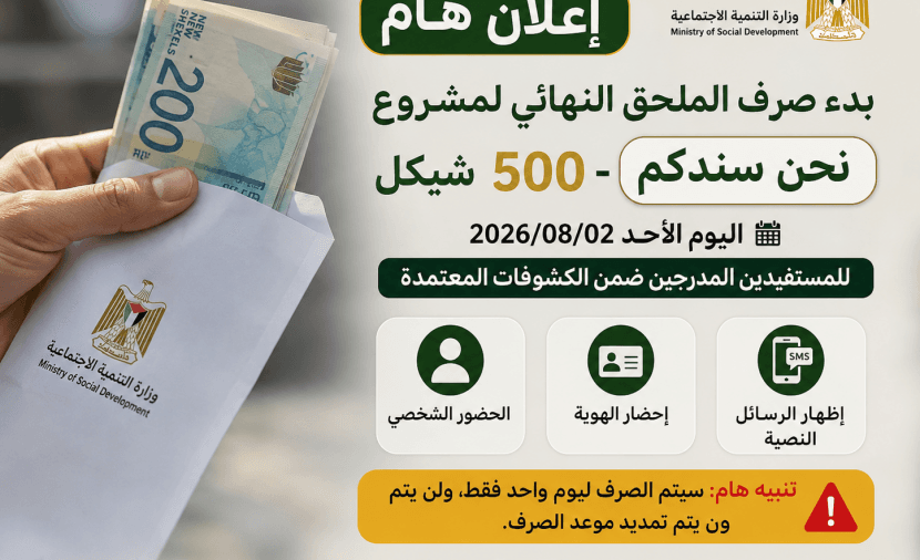 Ministry releases final support stipend