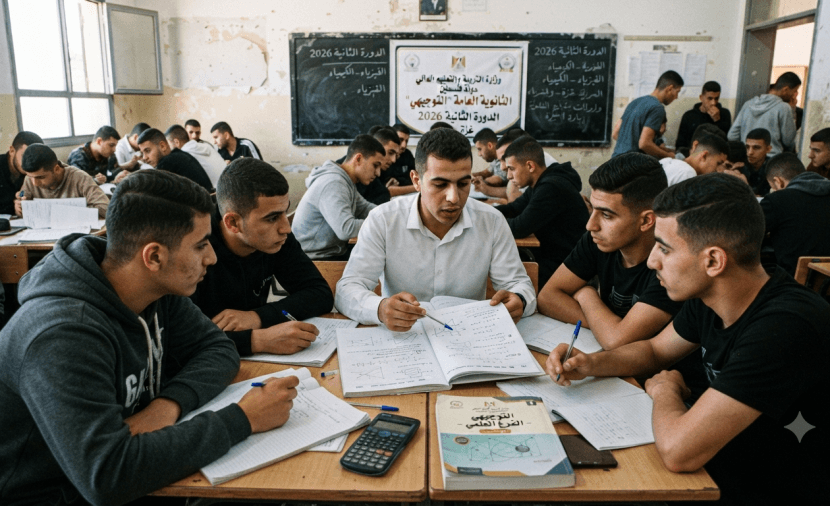 أسئلة توجيهي 2026 غزة الدورة الثانية