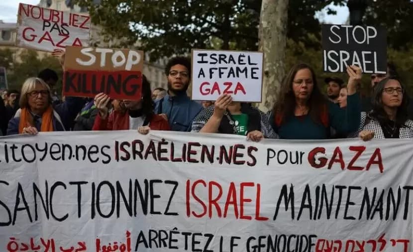 Protest in France Solidarity with Palestine