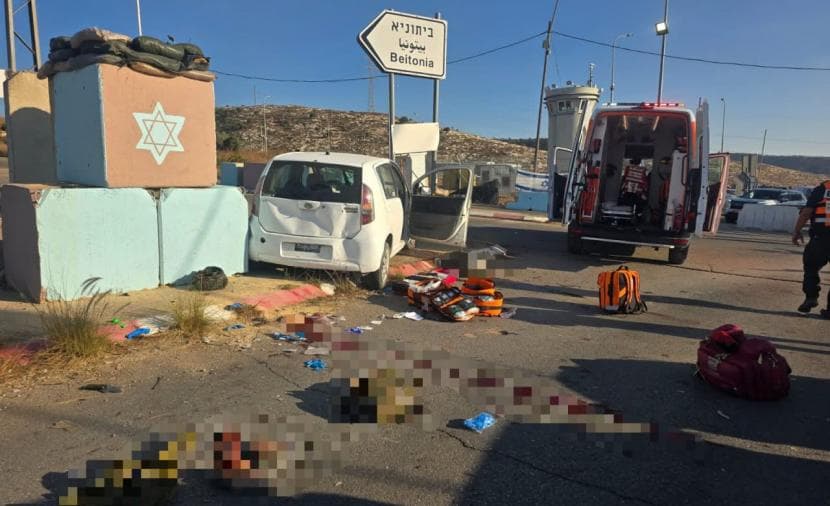 Soldier injured in Ramallah car attack
