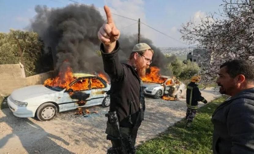 شعارات تحريضية ضد الفلسطينيين جنوب الخليل