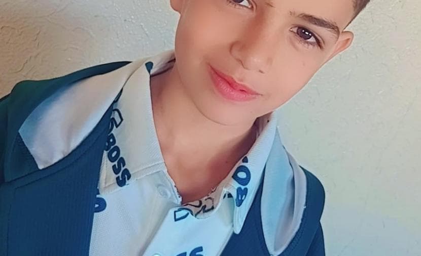 Mouaid Al-Tanani injured by shrapnel