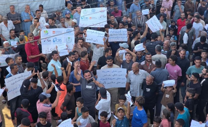 Displaced Protest for Aid in Mowassieh