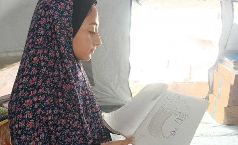حلا عزام تسلط الضوء على مأساة أطفال غزة