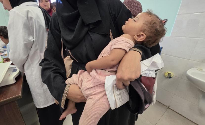 Sara Al-Sarahi, 3, Battles Malnutrition in Wajih Khan Yunis