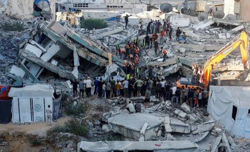 Gaza house collapse