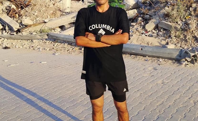 Mohanned Al-Madhoun near Gaza border