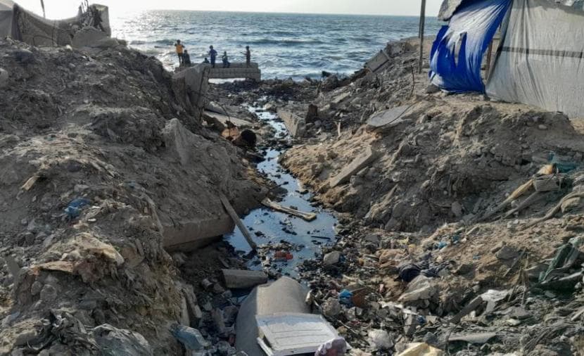 Gaza Sea Faces Sewage Risk