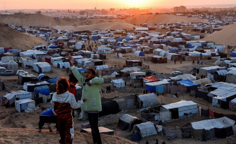 Gaza Displaced Demand Elections
