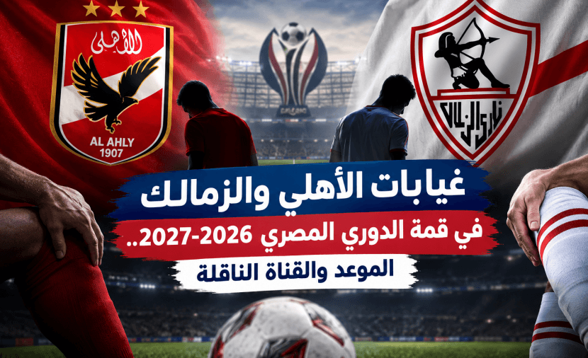 غيابات الأهلي والزمالك في قمة الدوري المصري