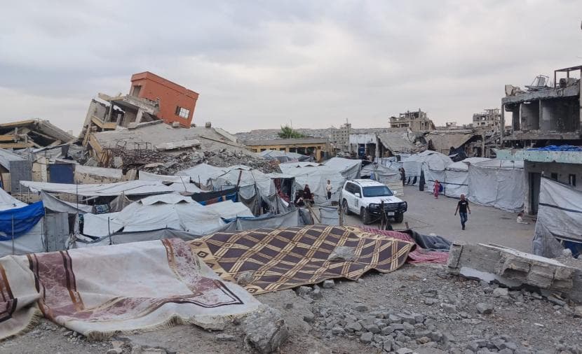 Yellow line pursues displaced in Shuja'iya