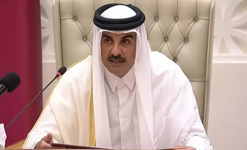 أمير قطر يدعو لمحاكمة مرتكبي إبادة غزة
