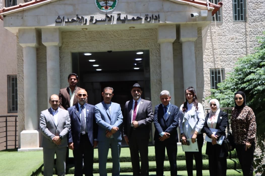 Jordanian Narcotics Control Delegation Visits Family and Juvenile Protection Department