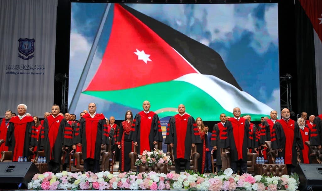 Dr. Al-Hourani at Oman Al-Ahliya graduation