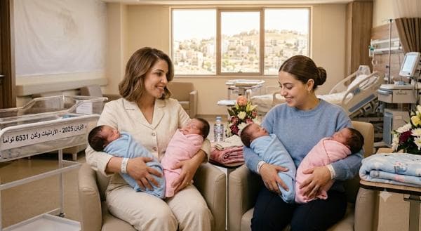 Jordanian women had 6,531 twins in 2025