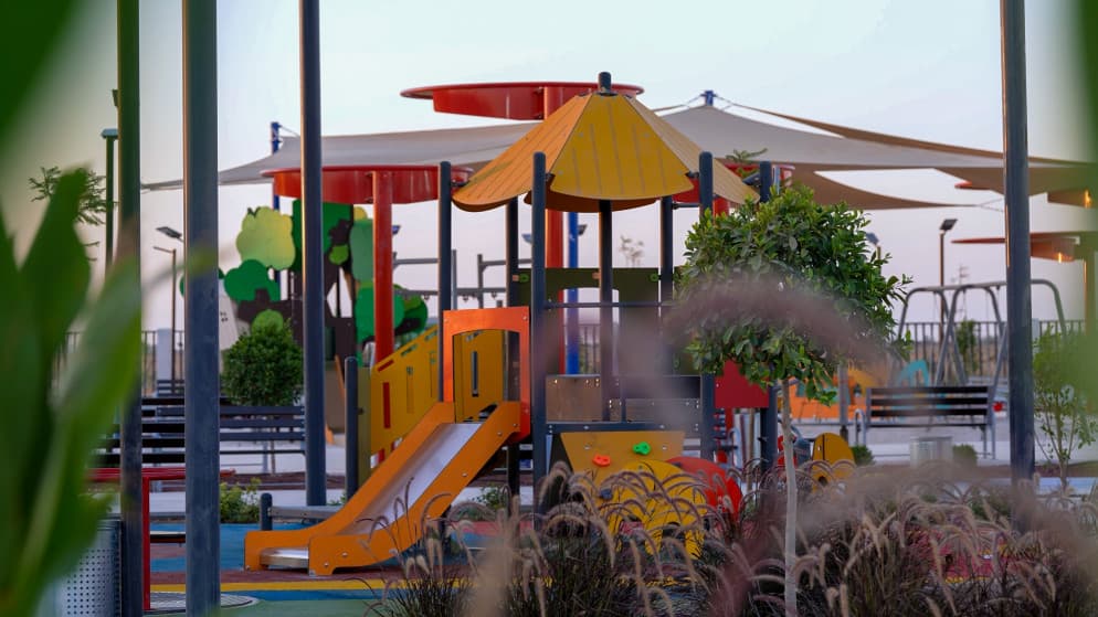 Al-Mufraq Park features 10,000 trees and over 600 meters of walking paths