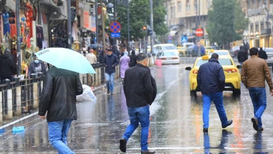 Rainfall in northern and central regions