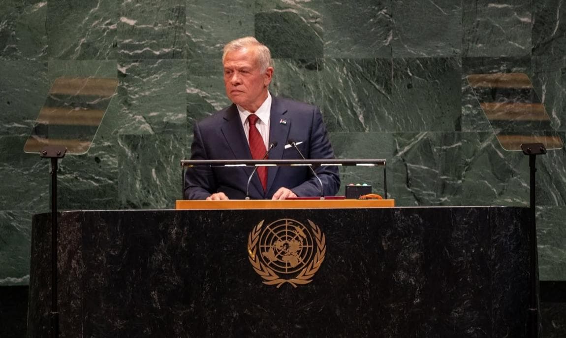 The King at the UN addressing crisis solutions