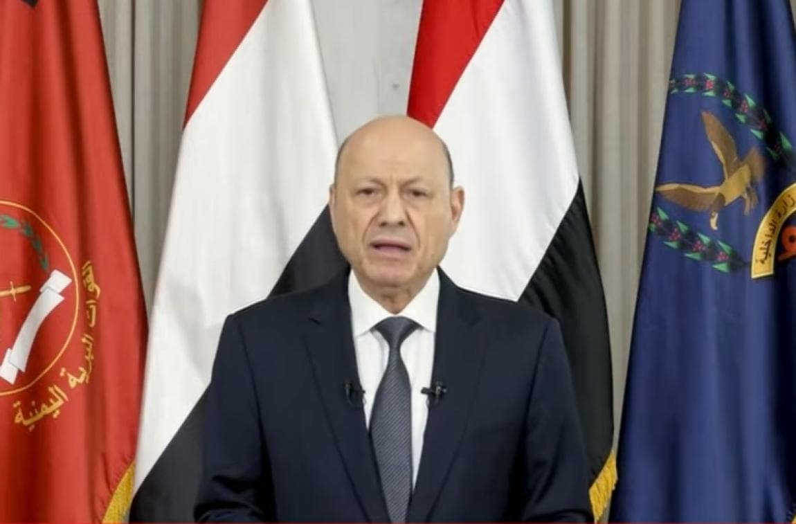 العليمي يدعو اليمنيين لاستعادة السيادة وفتح طريق صنعاء