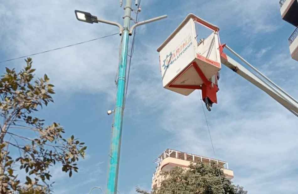 Tanta Gharbia upgrades with floodlights and illegal connection removal