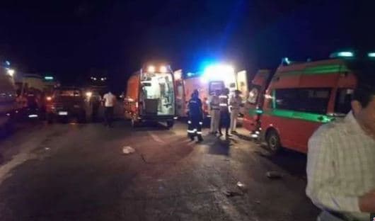 وفاة وإصابة في تصادم بكفر الشيخ