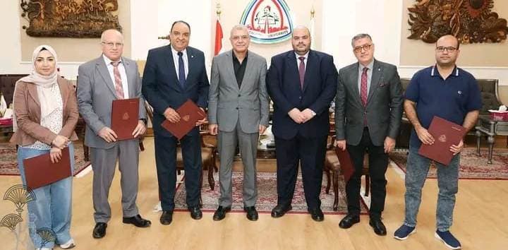 Zagazig Univ President Meets New Leaders