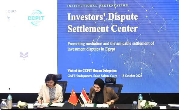 مصر والصين تتفقان على تعزيز الوساطة وحماية الاستثمارات