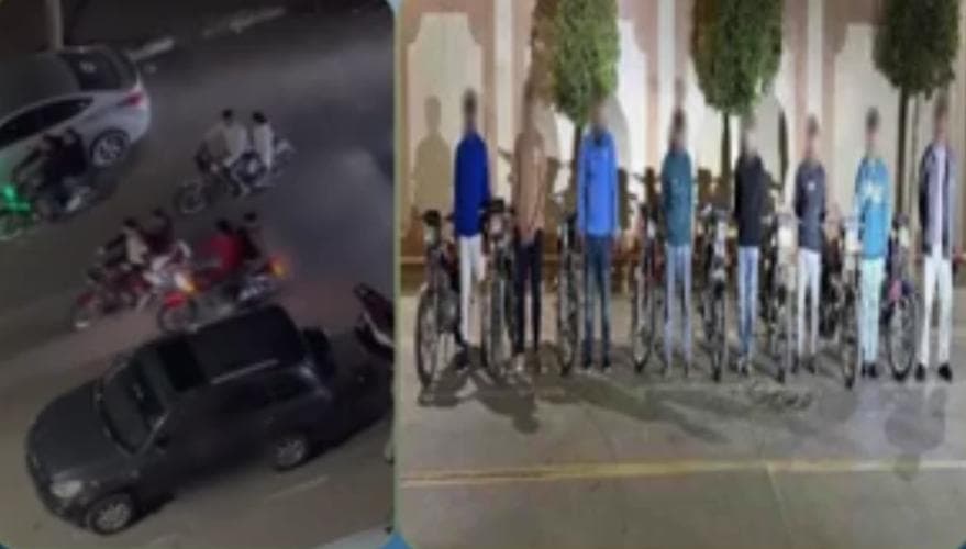 ضبط دراجات نارية وأشخاص في طنطا بسبب الاستعراض