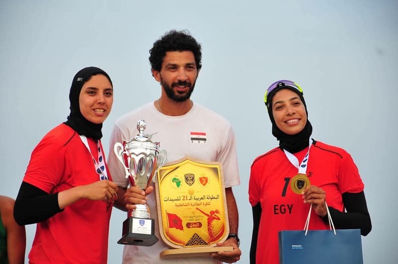 منتخب مصر للسيدات يتوج بلقب البطولة العربية على الساحل المغربي