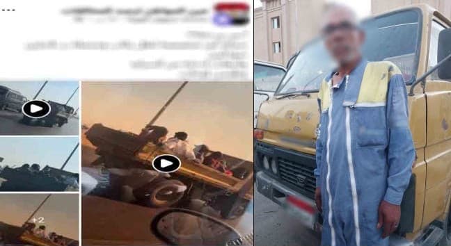 الأمن يوقف سائق نقل سمح بدخول أشخاص في بدر