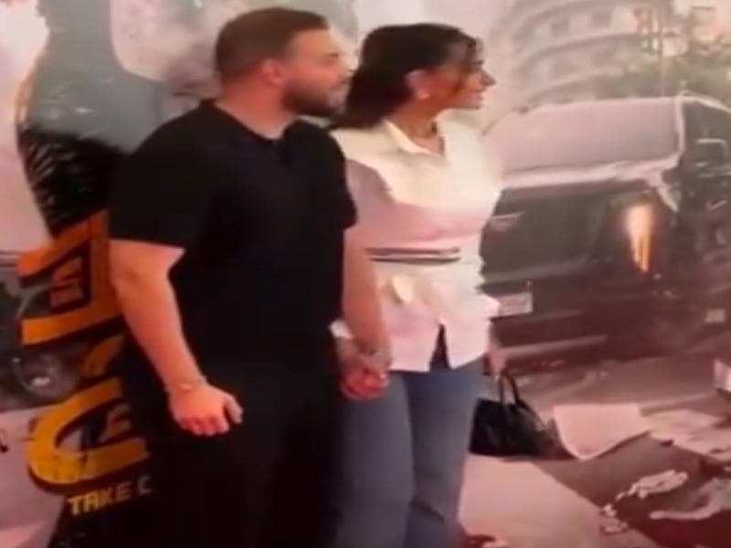 Malak Zahir Supports Sherif El Leithy at Screening