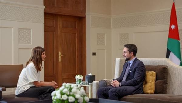 ولي العهد الأردني يحذر من تصعيد الضفة الغربية