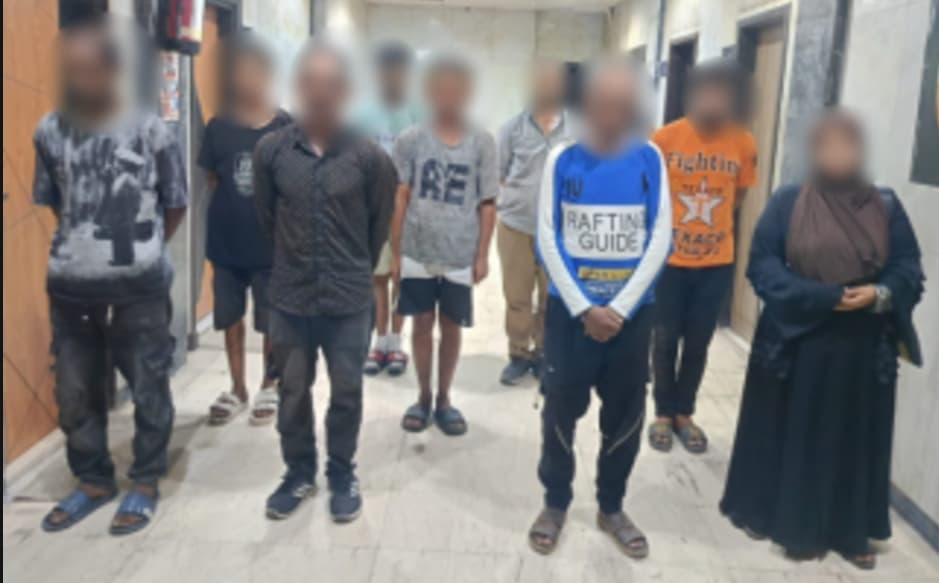 Ten suspects involved in child exploitation and street vending in Cairo