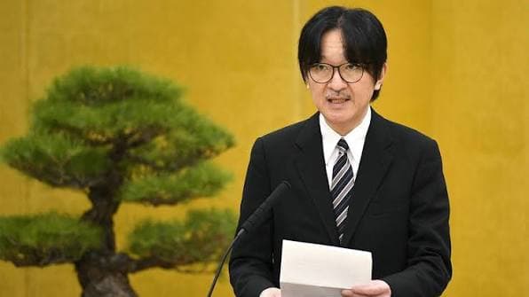 Japan's Crown Prince on succession law