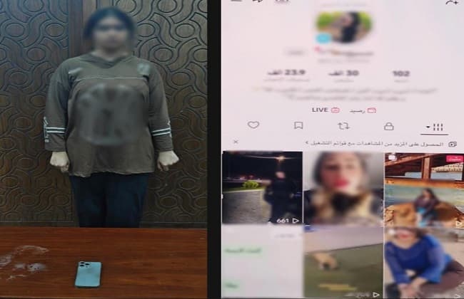 ضبط منشئة محتوى في الإسكندرية تبث رقصات بكلمات مسيئة