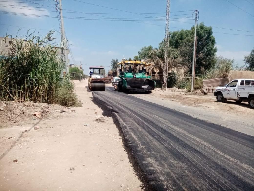 Kafr El Sheikh improves Kom El-Tweel road