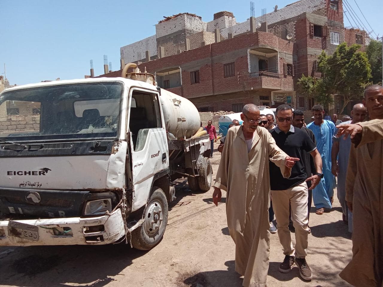 محافظ المنيا يتخذ إجراءات لمياه جوفية في منسافيس