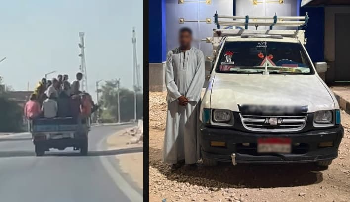 Sohag pickup driver detained for risking lives