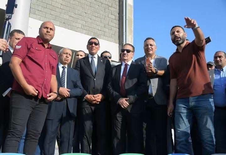 Sports Minister and Port Said Governor visit Steel Stadium