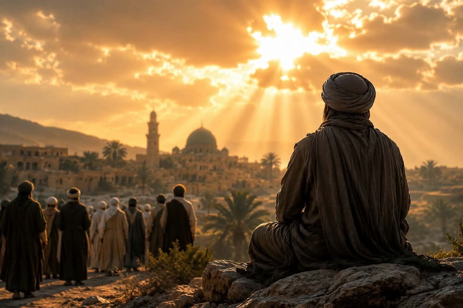 خمسون يومًا من مقاطعة الصحابة انتهاء بآيات