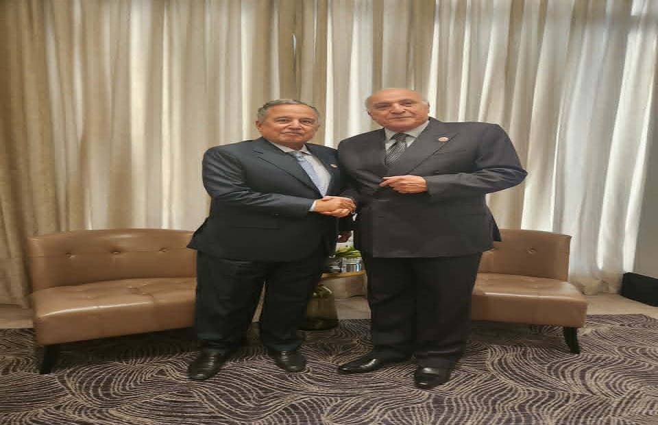 Nabil Elaraby Meets Algerian Foreign Minister