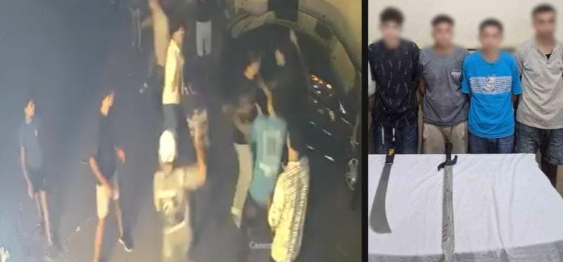 Four Suspected Knife Fight Participants Detained in Alexandria