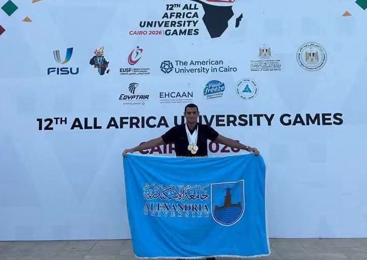 Alexandria University swimmers win 7 medals