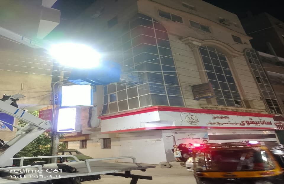 Sohag improves lighting in Traba Al-Mardouma