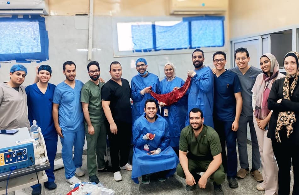 Assiut Hospital corrects severe diaphragm relaxation