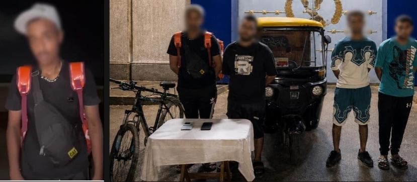 عامل يختلق سرقة لإيذاء سائقي توك توك في المنتزه وضبط المشتبه بهم