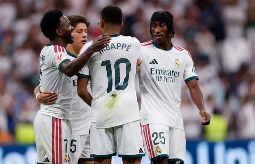 ريال مدريد يتقدم على إنتر ميلان في الشوط الأول