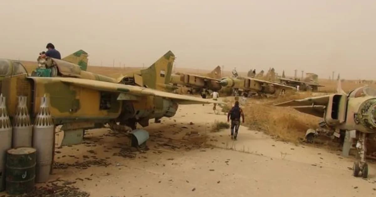 ضربات جوية غير مؤكدة على مطار أبو الظهور