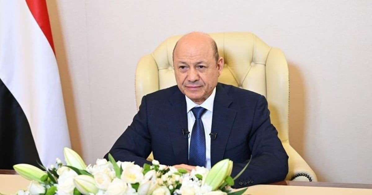 العليمي يهاجم الحوثيين ويؤكد حماية الملاحة